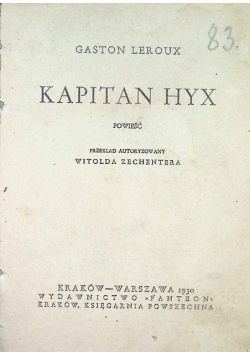 Kapitan Hyx 1930 r