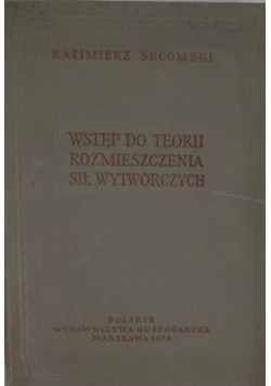 Wstęp do teorii rozmieszczania sił wytwórczych