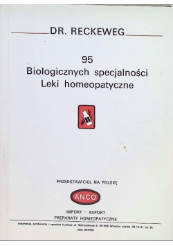 95 biologicznych specjalności leki homeopatyczne