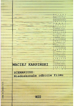 Scenariusz Niedoskonałe odbicie filmu