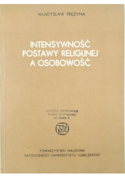 Intensywność postawy religijnej a osobowość