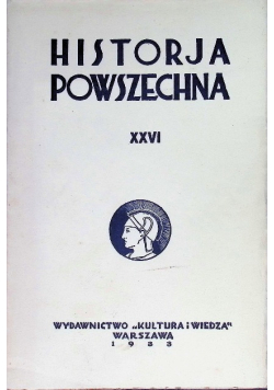Historja powszechna XXVI 1933 r.