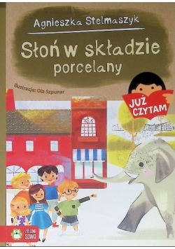 Słoń w składzie porcelany