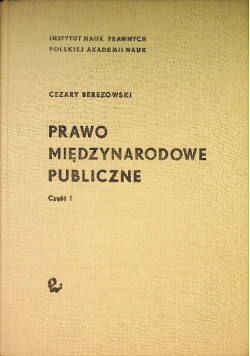 Prawa międzynarodowe publiczne Część 1