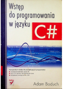 Wstęp do programowania w języku C #