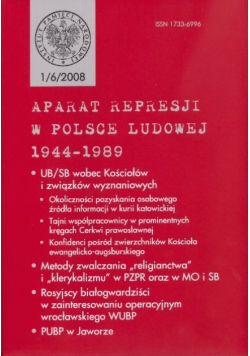 Aparat represji w Polsce Ludowej 1944 do 1989  Nr 1 / 07