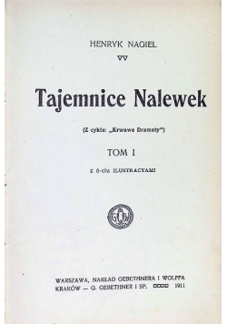 Tajemnice nalewek Tom 1,  1911 r.