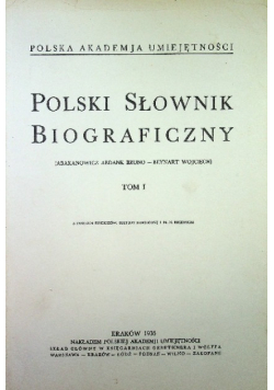 Polski słownik biograficzny Tom 1
