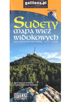 Sudety mapa wież widokowych 1:200 000