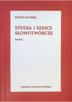 Studia i szkice słowotwórcze