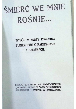 Wybór wierszy Edwarda Słońskiego o radościach i smutku