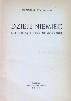 Dzieje Niemiec do początku ery nowożytnej 1948 r.