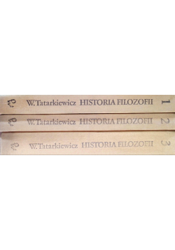 Historia filozofii Tom I do III