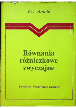 Równania różniczkowe zwyczajne