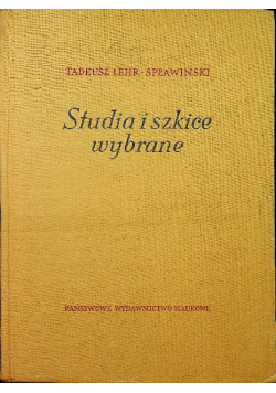 Studia i szkice wybrane