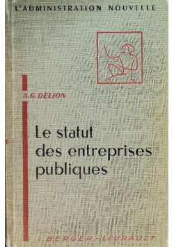 Le statut des entreprises publiques