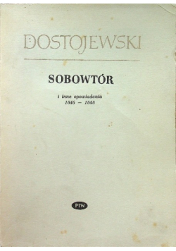 Sobowtór i inne opowiadania 1846 -1848
