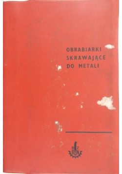 Obrabiarki skrawające do metali