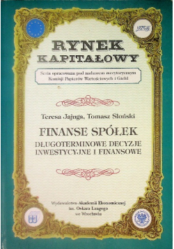 Rynek kapitałowy Finanse spółek