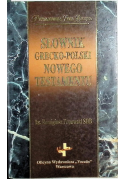Słownik grecko polski Nowego Testamentu