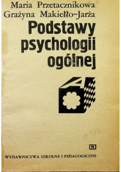 Podstawy psychologii ogólnej