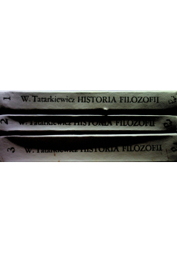 Historia filozofii Tom I do III