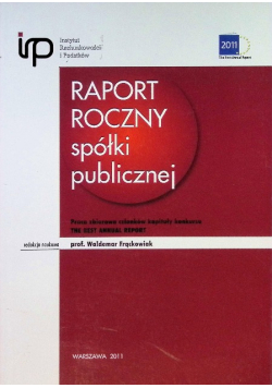 Raport roczny spółki publicznej