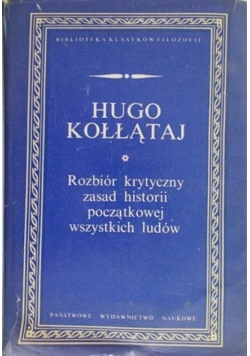 Rozbiór krytyczny zasad historii początkowej wszystkich ludów