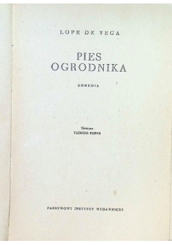 Pies ogrodnika