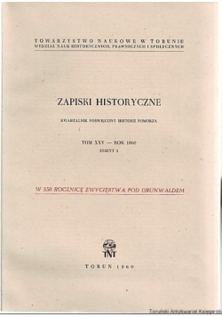 Zapiski Historyczne Tom XXV