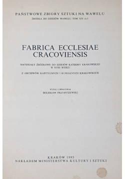 Fabrica ecclesiae cracoviensis