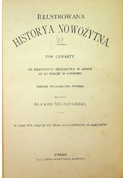 Ilustrowana historya nowożytna Tom IV  1900 r.