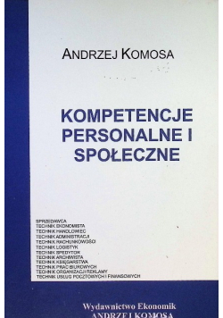 Kompetencje personalne i społeczne