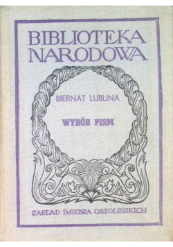 Biernat z Lublina Wybór pism
