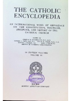 The Catholic Encyclopedia Tom 9 1910 r.