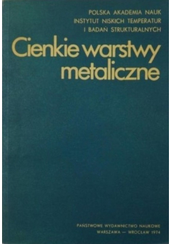 Cienkie warstwy metaliczne