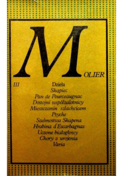 Molier dzieła tom III