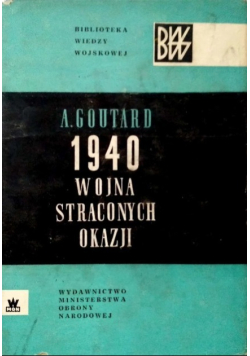 1940 wojna straconych okazji