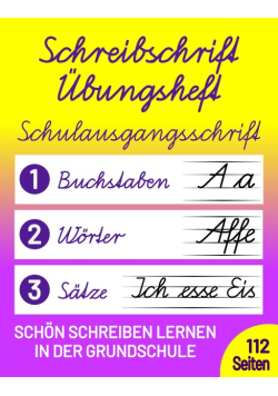 Schreibschrift Ubungsheft Schulausgangsschrift