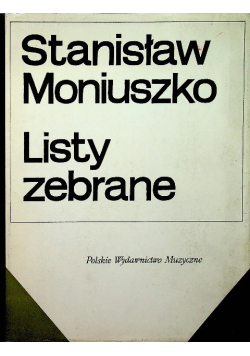 Moniuszko Listy zebrane