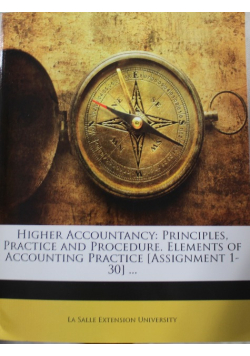 Higher Accountancy Principles Practice and Procedure