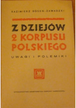 Z dziejów II Korpusu Polskiego