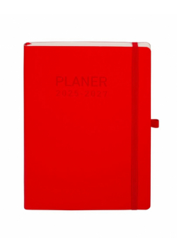 Planer 2025/2027 B5 30 miesięczny czerwony