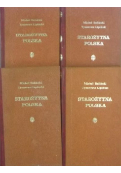 Starożytna Polska, Tom I do IV