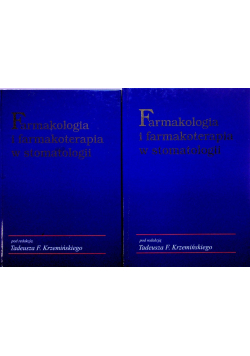 Farmakologia i farmakoterapia w stomatologii Tom 1 i 2