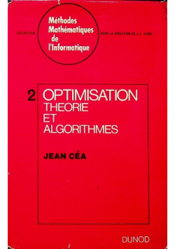 Optimisation theorie et algorithmes