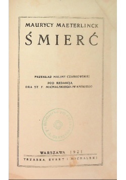 Śmierć 1921 r.