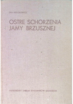 Ostre Schorzenia Jamy Brzusznej