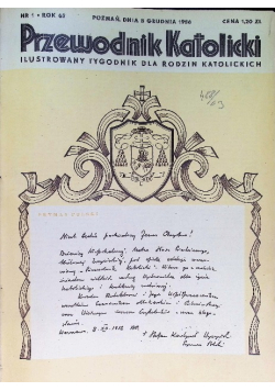 Stary Zbiór Tygodnika Przewodnik Katolicki  Nr 1 do 52 / 56