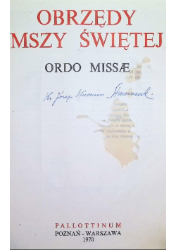 Obrzędy Mszy Świętej